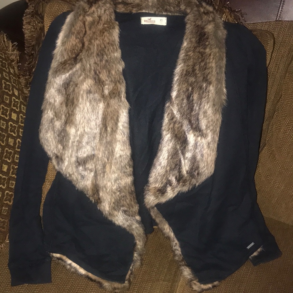 Fur cardigan